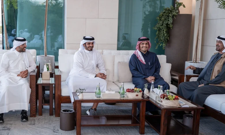 Qatar’s Prime Minister Meets UAE President in Abu Dhabi